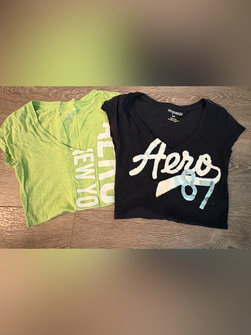 Vintage Y2K AERO Aeropostale Women Embroidered Shirts Cotton Tees S Small LOT